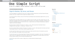 Desktop Screenshot of onesimplescript.com
