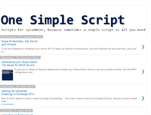 Tablet Screenshot of onesimplescript.com
